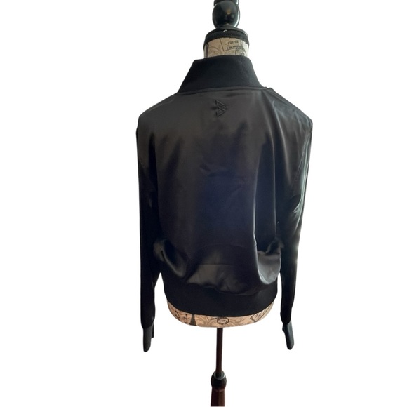 Beastmode Black Satin Bomber Jacket - Picture 5 of 7